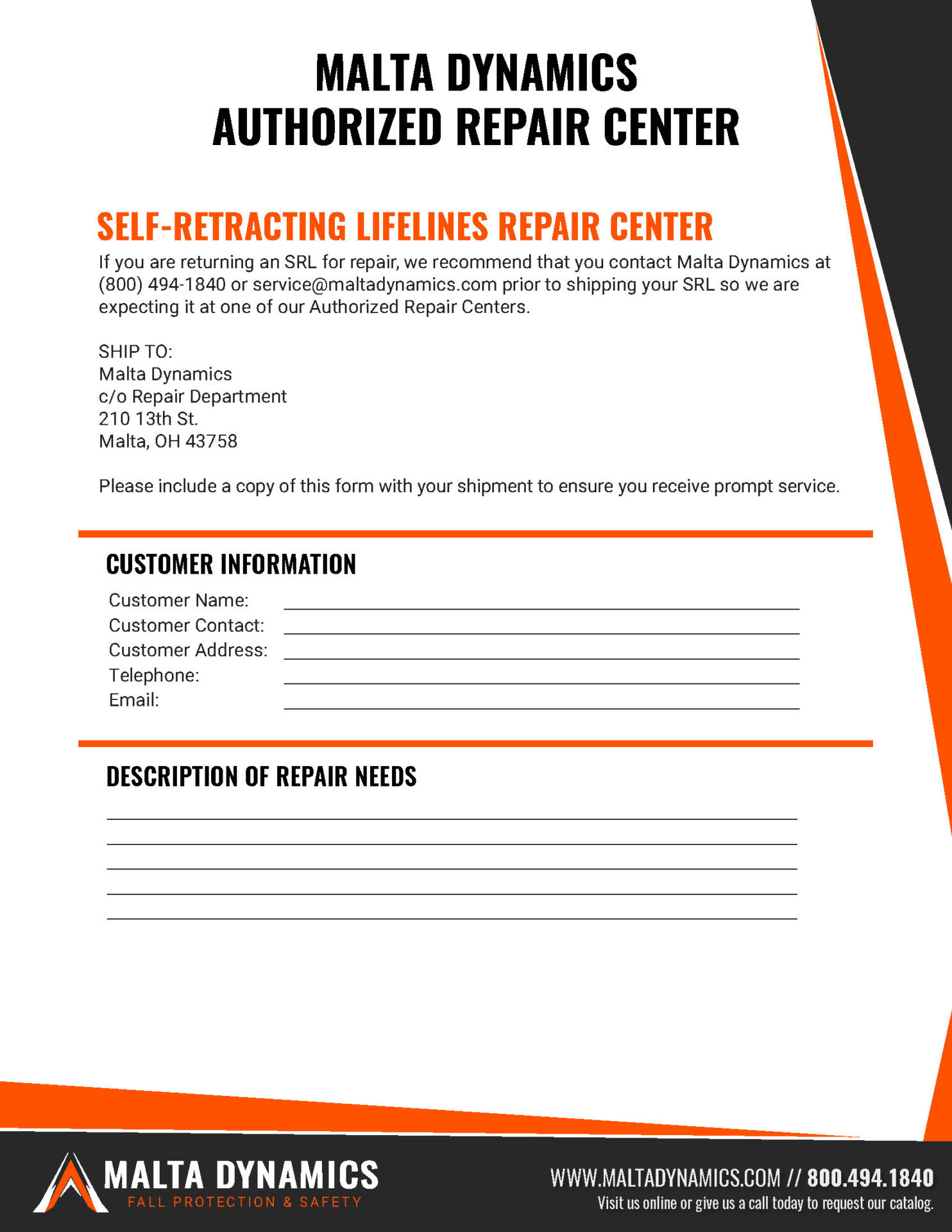SRL Repair Center 2022